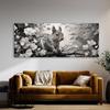 Sense Canvas Squirrel Subtle Patterned 98 Canvas Art - Home Decor Wall Art Print Poster Painting Small 20x8 / 1.5" view 2