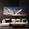 Sense Canvas Dove Graceful Ascent 164 Canvas Art - Home Decor Wall Art Print Poster Painting Small 20x8 / 1.5" view 2