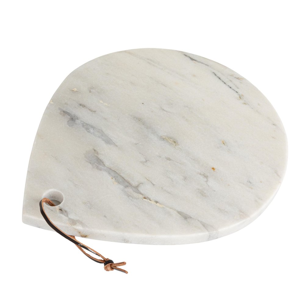 Bloomingville Mlange Marble Board with Handle, White