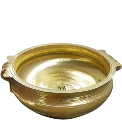 PROUDLY INDIA 14 Inch Bronze Bell Bronze with handle-Varpu: Perfect Housewarming Gift & Indian Handicraft