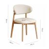 2 Pack Dining Chair, PU Leather Upholstered with Wooden Leg Support Mid Century Kitchen Seat Waterproof and Armless Design for Family view 3