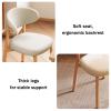 2 Pack Dining Chair, PU Leather Upholstered with Wooden Leg Support Mid Century Kitchen Seat Waterproof and Armless Design for Family view 4