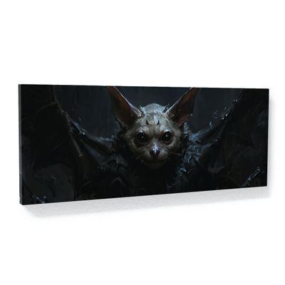 Sense Canvas Bat Gothic Gaze 45 Canvas Art - Home Decor Wall Art Print Poster Painting Small 20x8 / 1.5"
