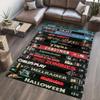 80's Nostalgic Rug, VHS Case Themed Horror Movie Room Decor, Nostalgic Retro Style Carpet, for Home Theater TV Room, Classic Horror Movies, Gift for Him, Room Decor (62X82inch//160x210Cm) view 2