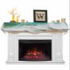 Gehucoxee Turquoise Coastal Fireplace Mantel Scarf, Christmas Mantel Decorations for Fireplace, Nautical Summer Beach Seaside Mantel Scarf Covers Party Supplies for Living Room, 60x17 Inch view 1
