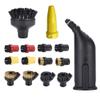 For Karcher SC Series Steam Nozzle Small Round Brushes for Karcher SC2 SC3 SC4 SC5 Steam Extension Nozzle Copper Brush(Brush Head 4Pads) view 2