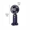 RLPPBMD Portable Fan Digital Display Fan Handheld with Base Fan Office Desktop Portable Small Fan Handheld Outdoor Fan Handheld Fan(Blue) view 2