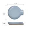 Giroflier Oscar Ceramic Spoon Rest Minimalist Drip-Free  Heat-Resistant Utensil Holder for Stove, Countertop, or Coffee Bar  Glazed Stoneware Kitchen Spoon Tray  Dishwasher Safe view 2
