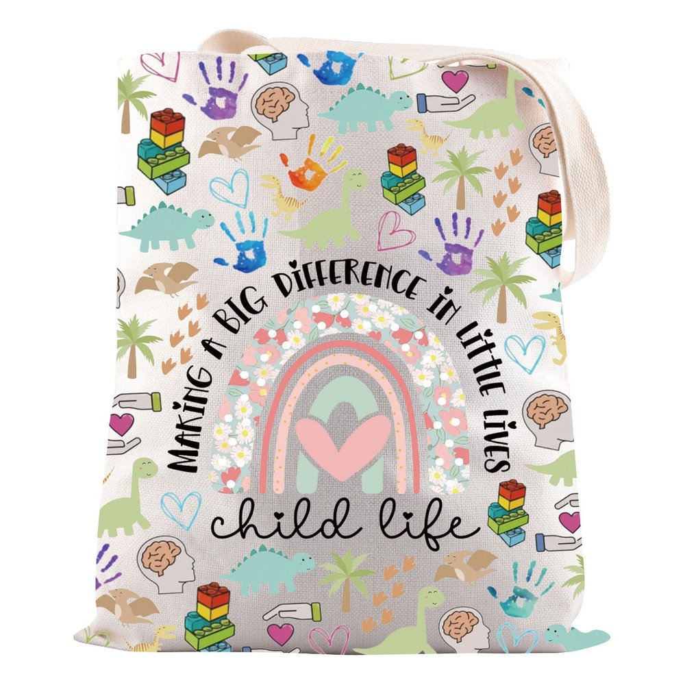 Child Life Specialist Gift Making a Difference In Little Lives Tote Bag Child Life CCLS Gift (Little Lives Child Life Tote Bag)