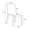 Dining Chair Set of 4 Chairs Solid Wood Legs Upholstered Kitchen Chairs PU Leather Cushion for Dining Room Living Room Kitchen Lounge view 3