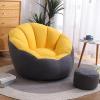 LoKori Lazy Sofa Lounger Bean Bag Chair Cover, Petal-Shaped Bean Bag Chair for Adult (No Filler),Bean Bags Storage Bag Footstool Cover for Plush Toy Organizer,G-95 * 75cm view 2