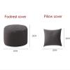 LoKori Lazy Sofa Lounger Bean Bag Chair Cover, Petal-Shaped Bean Bag Chair for Adult (No Filler),Bean Bags Storage Bag Footstool Cover for Plush Toy Organizer,G-95 * 75cm view 3
