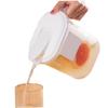 1.8L Plastic Kitchen Fridge Door Jug with Lid Water Fruit Juice Milk Drinks Pitcher Outdoor Summer Cocktail Container with Pour Spout and Handle. view 1