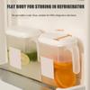1.8L Plastic Kitchen Fridge Door Jug with Lid Water Fruit Juice Milk Drinks Pitcher Outdoor Summer Cocktail Container with Pour Spout and Handle. view 3