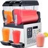 GarveeTech Black 12 L*2 700W Commercial Slushy Machine - Self-Cleaning Stainless Steel Frozen Drink Margarita Ice Cream Maker for Snow Melts, Cocktails - Ideal for Homes, Coffee Shops,and Restaurants view 1