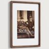 Heimlove 12x18 Picture Frames Natural Walnut,Original Wood Hand Make Crafted Certificate Frame with Mat to 8.5x11 Graduation Picture Display,Family Picture,Wedding Picture,Diploma,Photo Wall Mounted view 1