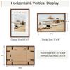 Heimlove 12x18 Picture Frames Natural Walnut,Original Wood Hand Make Crafted Certificate Frame with Mat to 8.5x11 Graduation Picture Display,Family Picture,Wedding Picture,Diploma,Photo Wall Mounted view 3