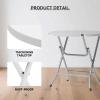 SFIHOME 2.6Ft Round Foldable Table Portable Plastic Table for Banquet Even Indoor Outdoor (White) view 4