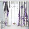 Chaohuan Lavender Flower Blackout Curtains for Kid Girls Boys Bedroom, Purple Floral Butterfly Decorative Grommet Window Drapes for Bedroom Living Room, 42Wx54L inch view 2