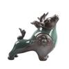 zhuBAOHE Chinese Ceramic Tang Horse Statue Tea Pet Feng Shui Tabletop Sculpture Suitable for Home Office Shop Tea House Club Decor,S view 1