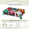 YIPOCH Boston Terrier Tablecloths for Rectangle Tables, Rectangle Tablecloth Table Cloth Rectangle Table Cloths for Parties, Washable Outdoor Tablecloth Table Covers for Party Indoor 54 x 72 in view 2