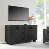 Modway Sonnet Retro Curved Sideboard in Black  57 Inch Modern Buffet Cabinet with Circle Knobs  Credenza Cabinet with 3 Drawers  TV Stand Media Cabinet for Living Room, Home Office, Lounge Area view 2