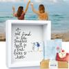UQRUI Sea Glass Art Friendship Kit 2026 New - Good Friend is Lucky to Have, Like Seaglass, Sea Glass Wall Art DecorHandmade SeaGlass Art Frame Christmas, Thanksgiving, Birthday Gift for Best Friends view 1