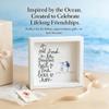 UQRUI Sea Glass Art Friendship Kit 2026 New - Good Friend is Lucky to Have, Like Seaglass, Sea Glass Wall Art DecorHandmade SeaGlass Art Frame Christmas, Thanksgiving, Birthday Gift for Best Friends view 4
