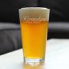 Bevvee Grandpa Est 2025 - New Grandfather Pint Glass Gift for First Time Grandparents - Decorative 16 Oz Glasses view 2