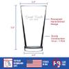Bevvee Great Uncle Est 2025 - Pint Glass Gift for First Time Great Uncles - Decorative 16 Oz Glasses view 4