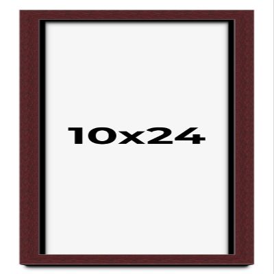 10x24 Shadow Box Brown Mahogany Finish Solid Wood Display Frame | 1.625 Inches Deep | 1 Inch Moulding Width | UV Resistant Acrylic Plexiglass, Acid Free Backing and Hanging Hardware