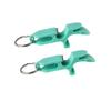 Beer Shotgun tool bottle opener keychain - 2 pack - Light Blue - beer shotgunning tool - great for parties, party favors, gift, drinking accessories view 1