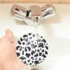 Black & White Leopard MDF Cork Coasters  A Set of 4 Absorbent Coasters, Round Shape with Elegant Print for Home Decor view 3