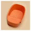 LPSFC Draining Rack Drain Basket Kitchen Strainer Drain Vegetable Fruit Strainer Basket Suction Cup Sponge Rack Storage Tool Sink Shelf Storage Rack Drainage Rack(D) view 1