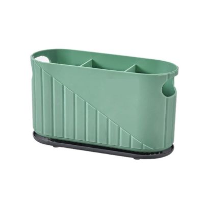 DJFKDYHPE Utensil Caddy Chopsticks Basket Shelf Wall Mounted Pen Holder Racks(Green)