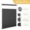 DOING-X Top Down Bottom Up Cellular Shades for Indoor Window, No Drill No Tool Cellular Blinds Light Filtering Honeycomb Shades, Color-Matched Fabric Solar Window Shades,39" W x 39" H,Black view 2