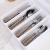 Drawer Tray Spoon Forks Cutlery Separation Finishing Rack Storage Box view 3