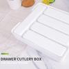 Drawer Tray Spoon Forks Cutlery Separation Finishing Rack Storage Box view 4
