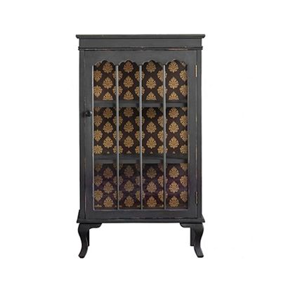 YNWDBY Sideboard Buffet Cabinet Nordic Retro Black Wine Cabinet Display Cabinet Home Living Room Old Glass Tableware Cabinet Storage Cabinet Kitchen Storage Cabinets