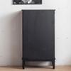 YNWDBY Sideboard Buffet Cabinet Nordic Retro Black Wine Cabinet Display Cabinet Home Living Room Old Glass Tableware Cabinet Storage Cabinet Kitchen Storage Cabinets view 2
