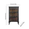 YNWDBY Sideboard Buffet Cabinet Nordic Retro Black Wine Cabinet Display Cabinet Home Living Room Old Glass Tableware Cabinet Storage Cabinet Kitchen Storage Cabinets view 3