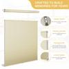 DOING-X Top Down Bottom Up Cellular Shades for Indoor Window, No Drill No Tool Cellular Blinds Light Filtering Honeycomb Shades, Color-Matched Fabric Solar Window Shades,38" W x 39" H,Beige view 2