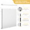 DOING-X Top Down Bottom Up Cellular Shades for Indoor Window, No Drill No Tool Cellular Blinds Blackout Honeycomb Shades, Color-Matched Fabric Noise Reduction Window Shades,29.5" W x 64" H,White view 2