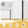 DOING-X Top Down Bottom Up Cellular Shades for Indoor Window, No Drill No Tool Cellular Blinds Blackout Honeycomb Shades, Color-Matched Fabric Noise Reduction Window Shades,29.5" W x 64" H,White view 3