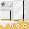 DOING-X Top Down Bottom Up Cellular Shades for Indoor Window, No Drill No Tool Cellular Blinds Blackout Honeycomb Shades, Color-Matched Fabric Noise Reduction Window Shades,39" W x 39" H,White view 3