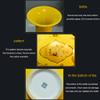 SGeneE Chinoiserie Jingdezhen Yellow Vase Large Flower Arrangement Dry Flower Living Room TV Cabinet Porch Decoration with Base (C) view 2