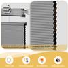 DOING-X Top Down Bottom Up Cellular Shades for Indoor Window, No Drill No Tool Cellular Blinds Blackout Honeycomb Shades, Color-Matched Fabric Noise Reduction Window Shades,80" W x 72" H,Gray view 3