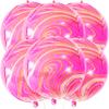 KatchOn, Big 22 Inch Pink Marble Balloons - Pack of 1006 | Artificial Red Rose Petals | Agate Pink Mylar Balloons, Pink Party Decorations | Gender Reveal Decor | Rose Petals for Wedding Aisle Decor view 2