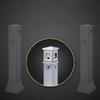 RWGOVLU Outdoor Trash Can Ashtray Outdoor Trash Can Stainless Steel Trash Bins Column Vertical Ashtray Outdoor Waste Bins Corridor Garbage Can view 4