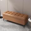 Ottoman With Storage Ottomans Stools Storage Benches Rectangular Storage Footstool Change Shoe Bench Foot Stool For Bedroom And Living Room End Of Bed Bench With Soft Close Lid Foot Rest For Living Ro view 1